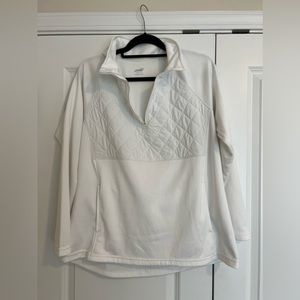White Quarter-Zip pullover size XL